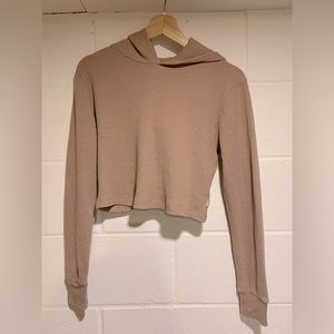 Tna Waffle cropped hoodie